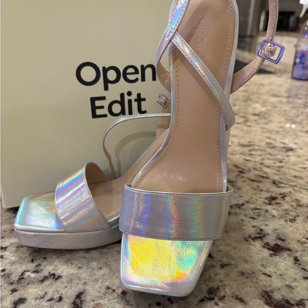 Open Edit Women's Iridescent Heels
